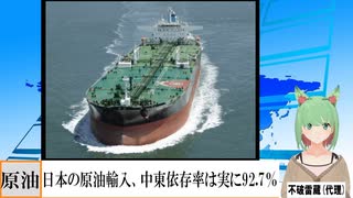 【動画News】日本の原油輸入、中東依存率は実に92.7％(2022/07/18)