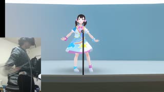 バーチャル美少女による生歌ライブ(肉体付き)