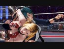【DOA6 ryona】制服たまき にティナが足関節攻撃