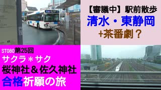 ST080-25　駅前散歩未遂：清水駅＆東静岡駅で狭軌の茶番を開始！？【サクラ＊サク　桜神社＆佐久神社合格祈願の旅】