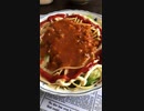 ミートソースサラダパスタ