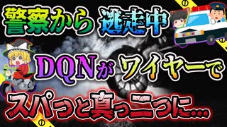 【ゆっくり解説】白バイに追われたDQN男 対向車線を暴走の結果...逃走バイク胴体切断事故