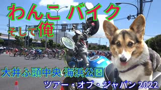 コーギーとモンキー１２５に乗って、みなとが丘ふ頭公園周辺で、自転車競技（ツアー・オブ・ジャパン）を見物しに行く。定年間際の俺の仕事、年金対策、将来についてつまらないことをつぶやく！