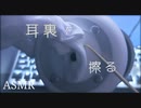 【ASMR】竹の耳かきで耳裏を擦る【No talking】