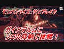 【MHRサンブレイク】ソロ双剣でガイアデルムに挑戦！