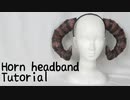 Horn headband tutorial - devil's horn, sheep's horn, animal's horn