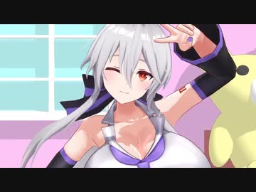 【おっぱいMMD】爆乳なハクさんでハッピートラップ