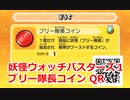 妖怪ウォッチバスターズ1 QRコード ブリー隊長コイン / Sgt. Burly Coin
