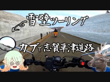 【ゆっくり車載】583mから2172mへの標高差ツーリング！【ハンターカブ】