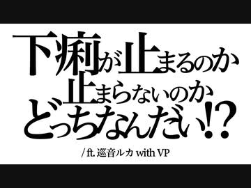 下痢が止まるのか止まらないのかどっちなんだい!? / 巡音ルカ with VP