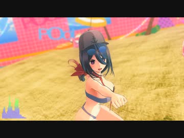 【MMD艦これ】いーあるふぁんくらぶ【有明 (水着)】