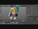 MMD x C4D - Cinema4Dでの私の布シミュレーションテスト