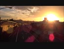 【動画素材】夕焼けの高速道路 １ 【１分ループ】