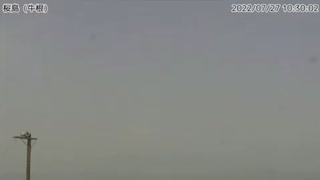 桜島で1500mの噴火