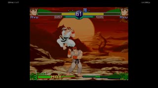 ストリートファイターZERO3　プレイ動画　リュウVSリュウ(自分)