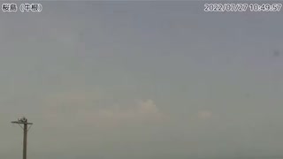 桜島で1400mの噴火