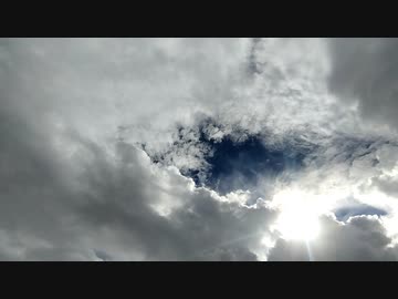 水やり作業中の空・タイムラプス動画(2022年7月28日)