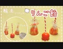 【粘土】簡単！100均材料だけでミニチュアのりんご飴を作ってみた【ミニチュアフード】DIY Miniature polymer Clay Tutorial