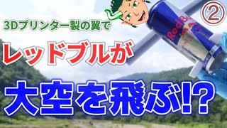 ②プリント完了・出力物研磨　レッドブルに翼を授けて飛ばしてみた！