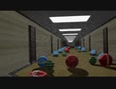 Backroom-sloping aisle