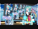 MMD、ミク、計2人、で、真っ白なキャンパス