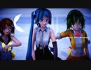 【MMD】　GURU　めんぼう式　ミク・リン・GUMI