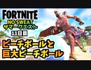 【フォートナイト】NO SWEATサマークエスト11日目製品リコール”ビーチボールと巨大ビーチボールを蹴る”チャプター3シーズン3【Fortnite】
