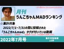 月刊うんこちゃんMADランキング 2022年7月号(仮)