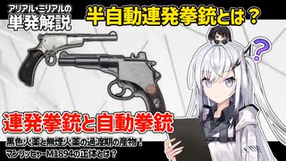 【CoeFont】アリミリの兵器解説動画 連発拳銃と自動拳銃編 【銃器解説】【マンリッヒャーM1894】