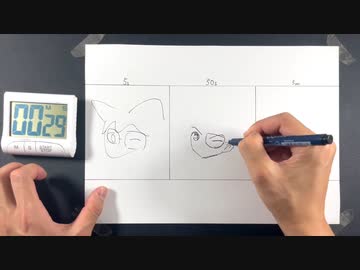 5秒、50秒、5分で名探偵コナンを描いてみた！