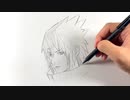 サスケを4倍速で描いてみた。【NARUTO】