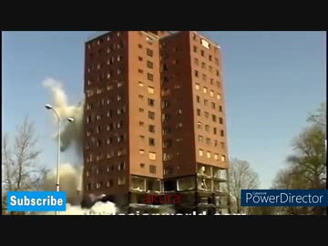 ホモと現場猫と見る　ストレス発散　巨大建築物　破壊映像4