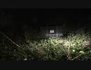 夏の夜中に小川の音を聞きながら防空壕を見る