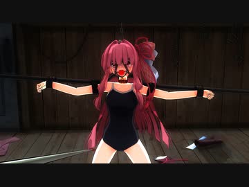 頭移動ボーンでポインティングする長物構造【MMDアクセサリ配布】