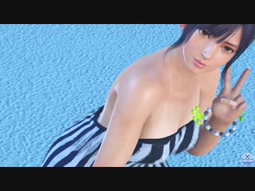 【DoaXvv/なぎさ】訪島記念撮影・昼・ほのか/ロシアンブルー+ピーナッツ/しまうまたけのこ 望遠+/高彩度070916