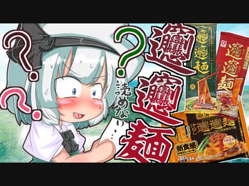 【カリスマ紅魔飯】「世界一難しい麺料理？自宅で食べられるビャンビャン麺を食べ比べ。」フランとこいしのゆっくりグルメニュース