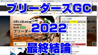 【競馬予想】ブリーダーズゴールドカップ2022 最終結論【門別競馬】