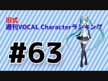 【無色透名祭なし版】旧式・週刊VOCAL Characterランキング #63（#774）