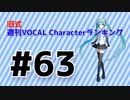 【無色透名祭あり版】旧式・週刊VOCAL Characterランキング #63（#774）【ピックアップ枠超拡大】