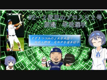 【CeVIO解説】つづみとつづみのJABA語り（元プロ選手紹介）　第２回　渡邉孝男さん