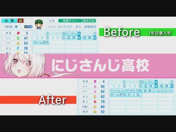 【 #にじさんじ甲子園 】にじ甲2022選手能力ビフォーアフター【にじさんじ高校】
