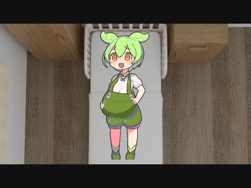 出産する予定だったずんだもんが実際はただの便秘だった証拠動画