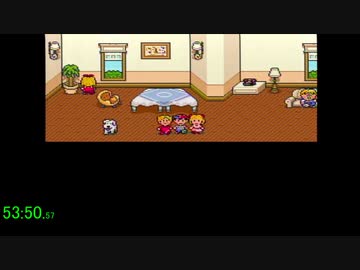 [SFC]MOTHER2 パジャマ% RTA 53:50(解説音声付) おまけ