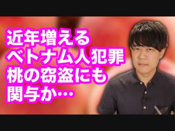 【増えるベトナム人犯罪】桃の大量窃盗に関与か…ベトナム国籍の男二人を逮捕