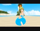 [MMD]王スラGUMIさんがノーパンで純情ファイター[紳士向け]