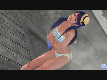 【DoaXvv/ロベリア】立ち・腕組み/プリンセスプーケ+ヒポグリフ/ブルーマロウ/望遠+モノクロ 081400