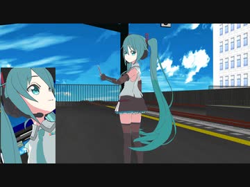 【MMD夏祭り2022】９０円のネギを買いに行くじゃしミクちゃん