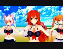 【MMD夏祭り2022】白露型姉妹（1~5番艦）で「気まぐれメルシィ」おどったよ【アニメ調】【艦これMMD】