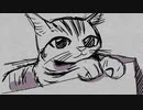 【イラストメイキング】猫さんと遊んだので描きました！100日チャレンジ077日目