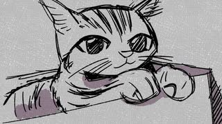 【イラストメイキング】猫さんと遊んだので描きました！100日チャレンジ077日目